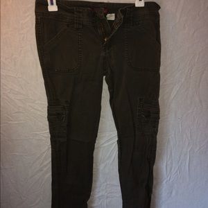 Dark army green cargo pants